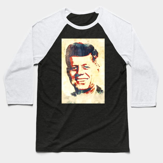 JFK Baseball T-Shirt by Nerd_art